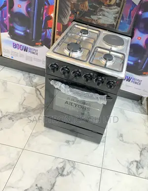 Choose Your Favorite 3 Gas 1 Electric Ailyons 50x50 Black Cooker