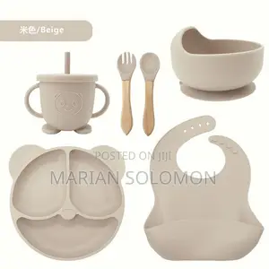Baby Silicon Plate , Bowl and Bib