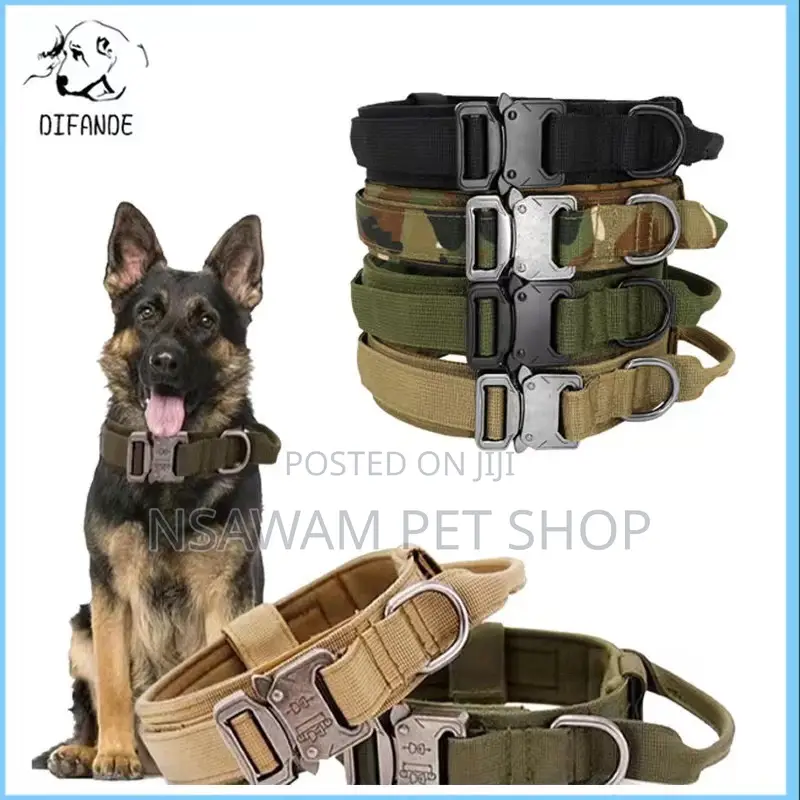 Nylon Tactical Collar With Metal Buckle