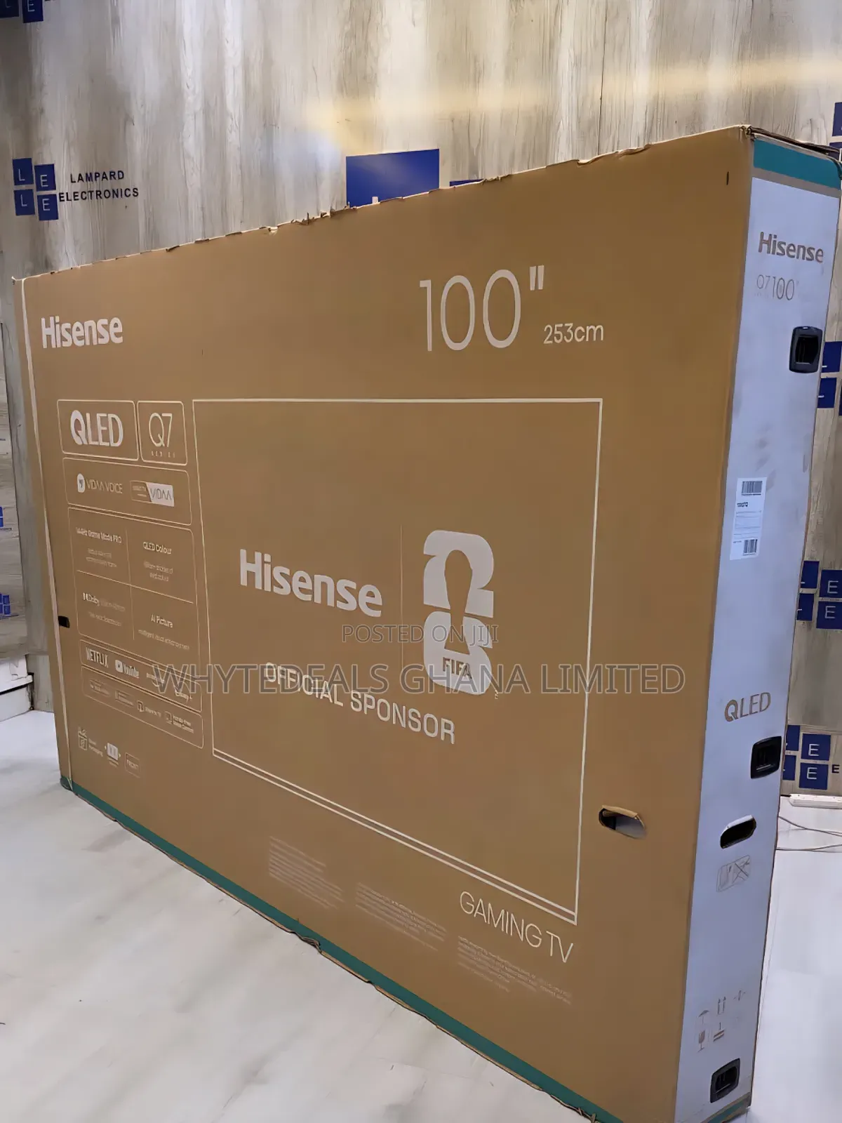 Hisense 100" Qled Tv| Uhd_4k| Slim| 144hz| Smart|2026|5years Warranty