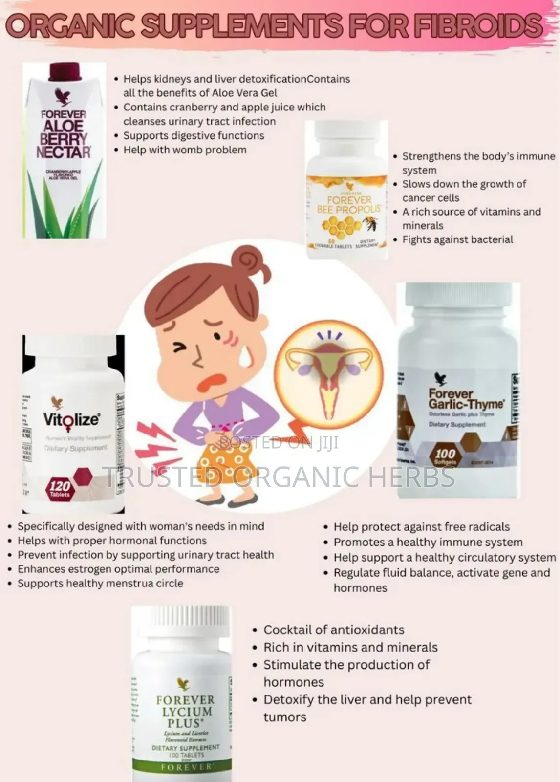 Organic Fibroid Removal Pack - No Surgery