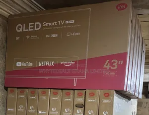 Itel 43" Smart Android Qled Tv| Netflix| Youtube| Bluetooth|Ultra Slim