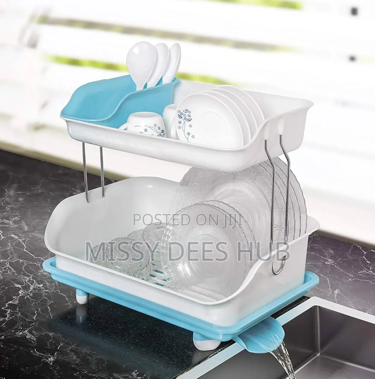 Sturdy 2 Tier Plastic Dishrack