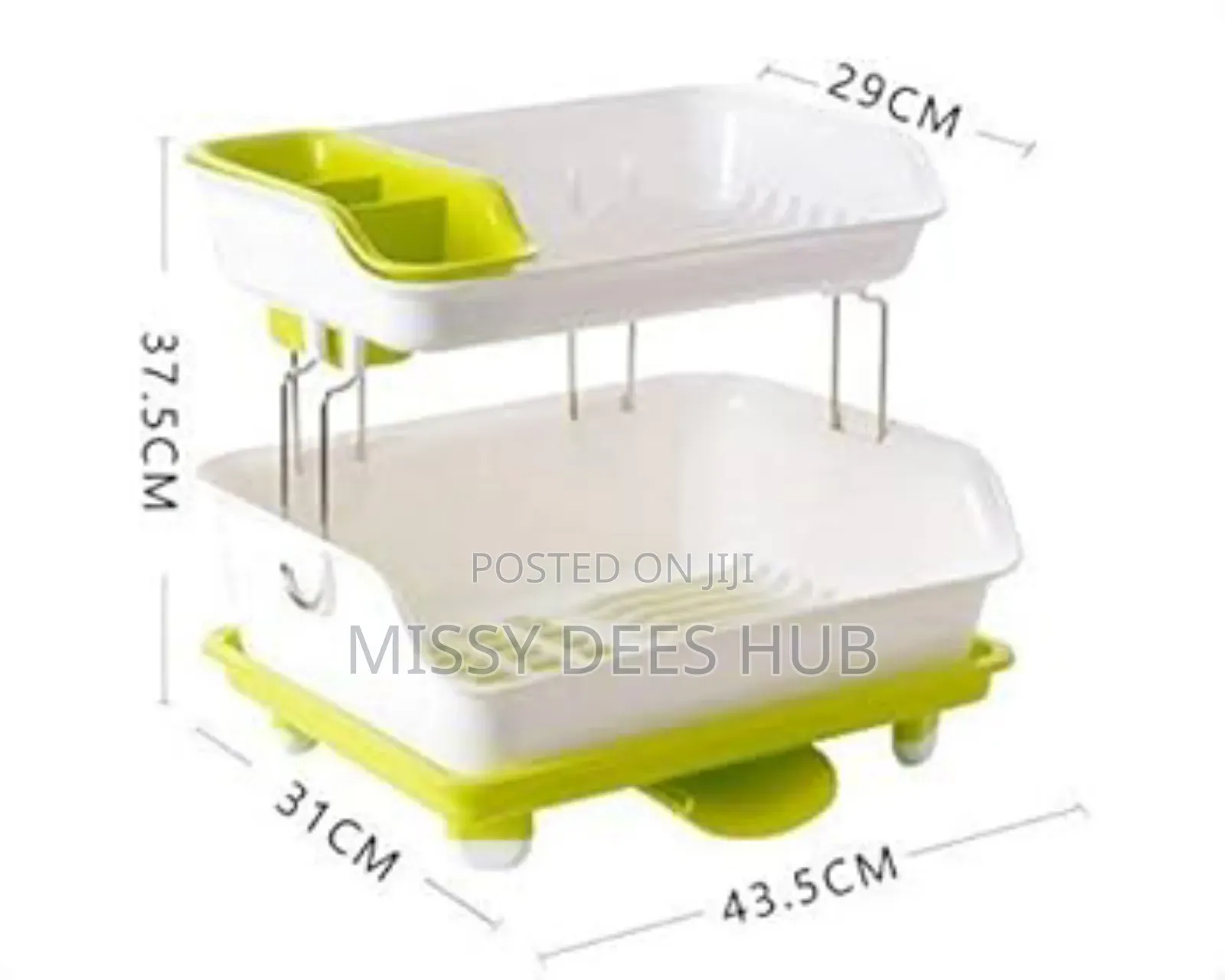 Sturdy 2 Tier Plastic Dishrack