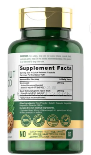 Black Walnut Wormwood | 120 Capsules