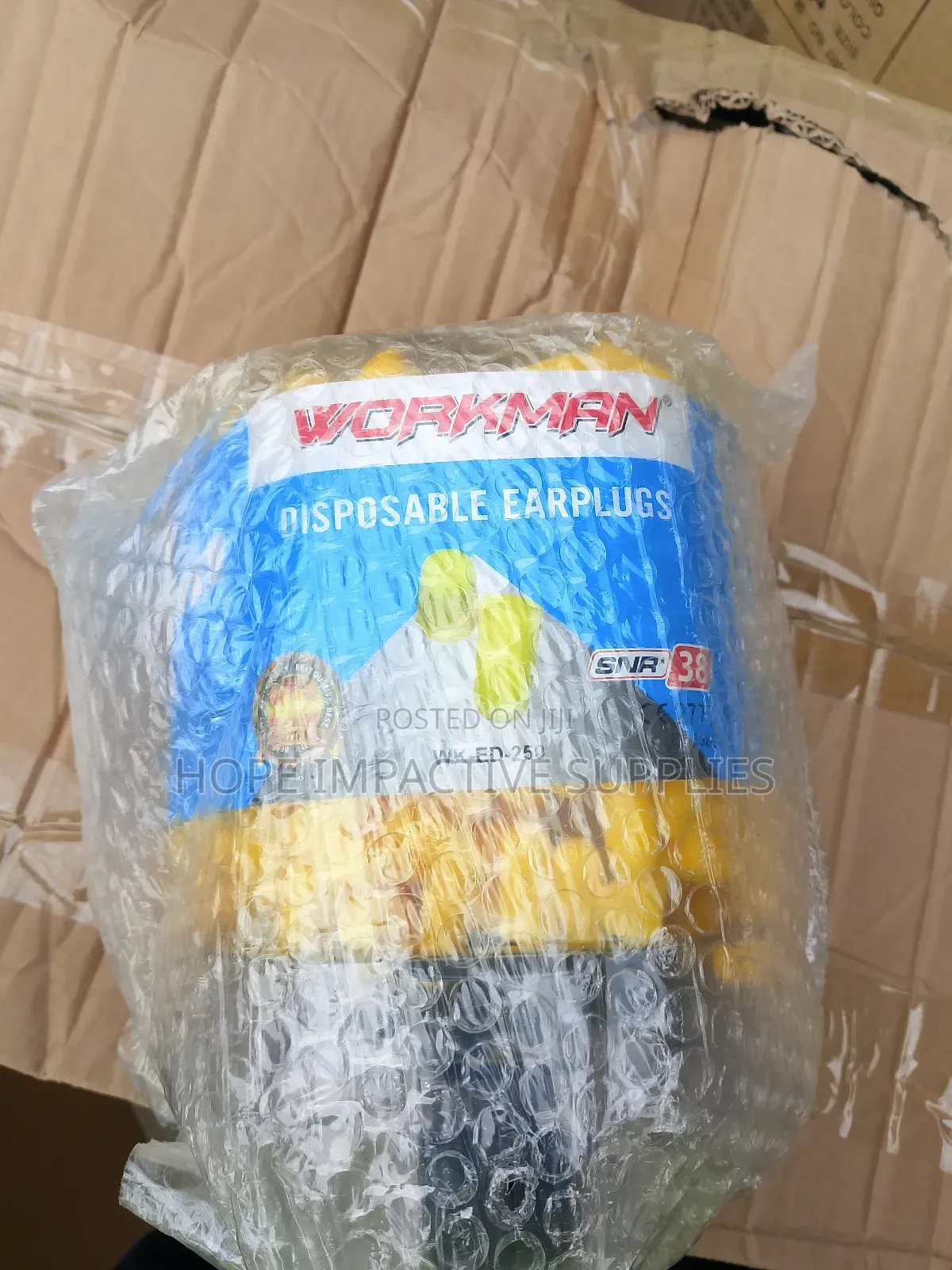 Disposable Earplugs Workman, Big With Dispenser(250pcs/Pack).