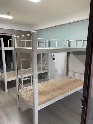 Reinforce Steel Bunk Bed Often Use As Space - Saving  For Students.