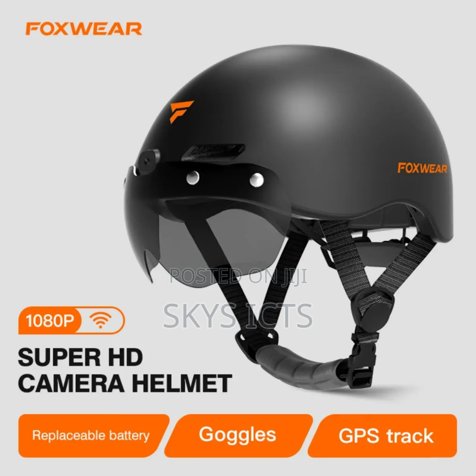 Smart Helmet With Built In Action Camera