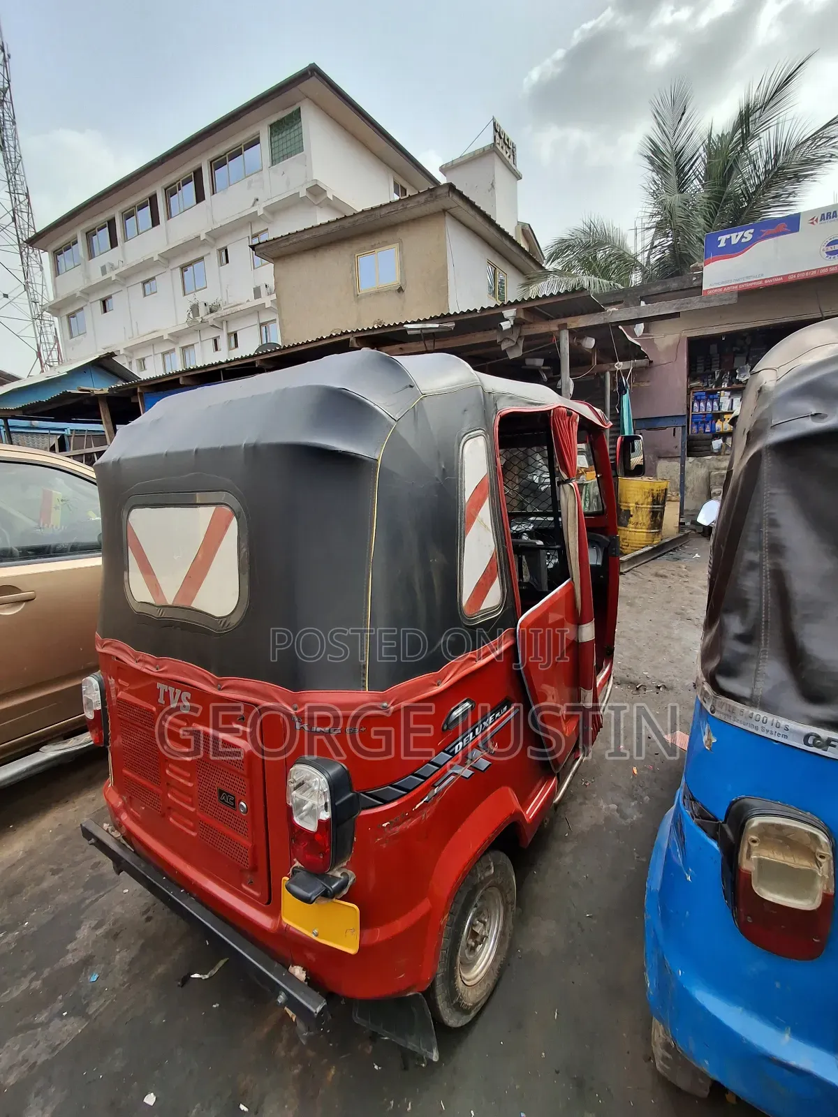 TVS King Deluxe Plus iTouch Start 2025 Red