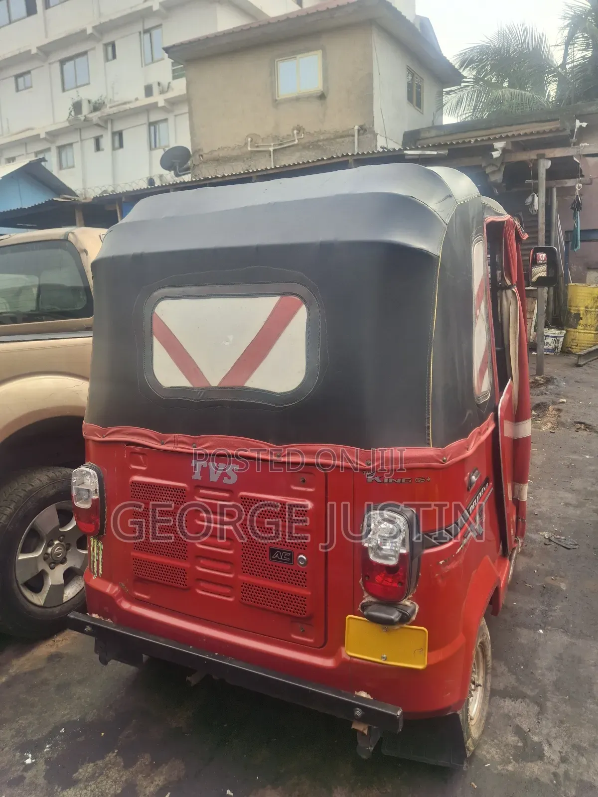 TVS King Deluxe Plus iTouch Start 2025 Red