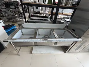Commercial Stainless Steel Triple Sink