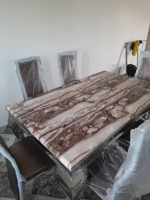 Authentic 6 Seater Marble Dining