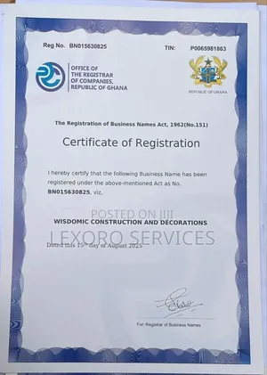 Company / Business Certificate Renewal, Updates Upgrade