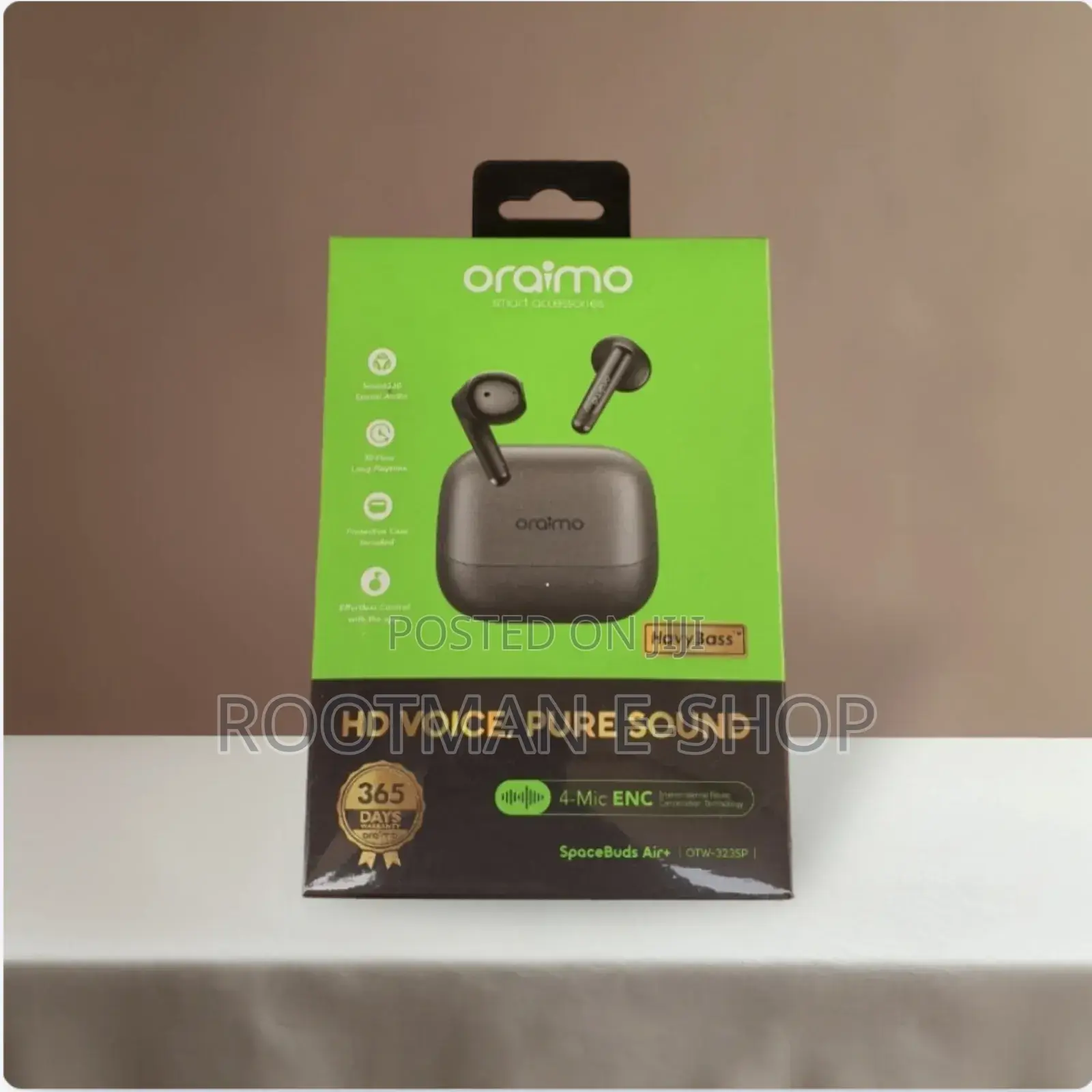 L Oraimo Spacebuds Air+ Metallic Texture Ipx4 True Wireless Earbuds