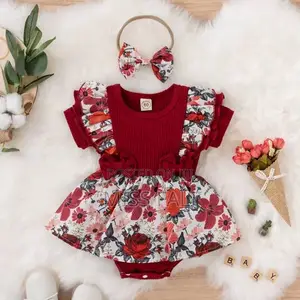 Ruby Bloom Princess Romper Dress. 12-18m