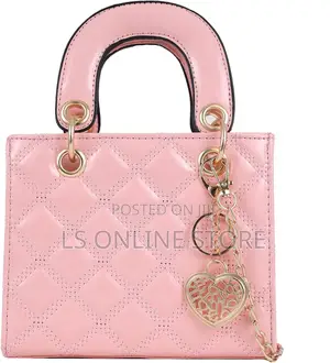 Pink Handbag With Charm