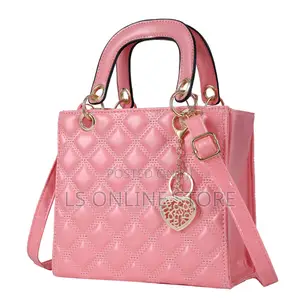 Pink Handbag With Charm