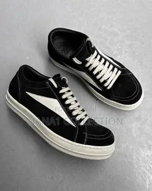 Rick Owens Vintage Leather Low—Top Sneakers