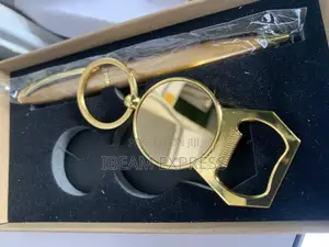 Golden Pen and Key Holder Souvenir