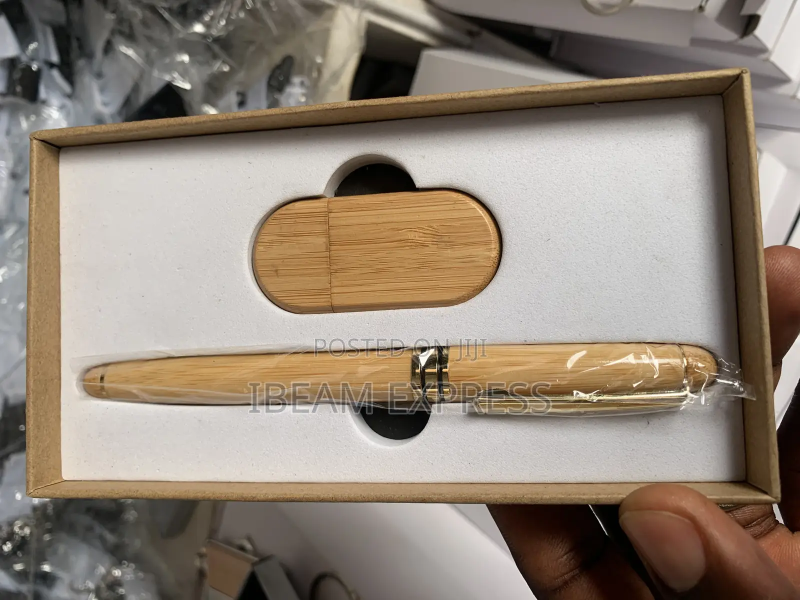 Wooden Pen and Pen Drive