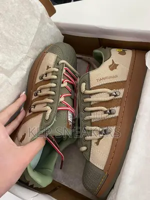 Melting Sadness X Adidas Superstar "Green Brown"