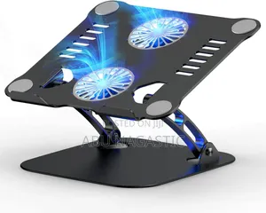 Laptop Stand Adjustable RGB Fan