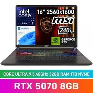 New Laptop MSI Vector 16 HX AI A2XWIG 32GB Intel Core Ultra 9 SSD 1T