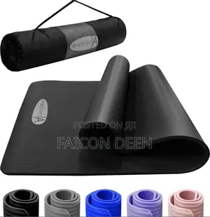 Premium Anti Slip Classic Thick Yoga Mats + Free Bag / Carrier
