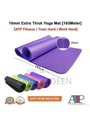 Heavy Duty Thick Yoga Training Mats Plus Free Bag ( in Diff Colors