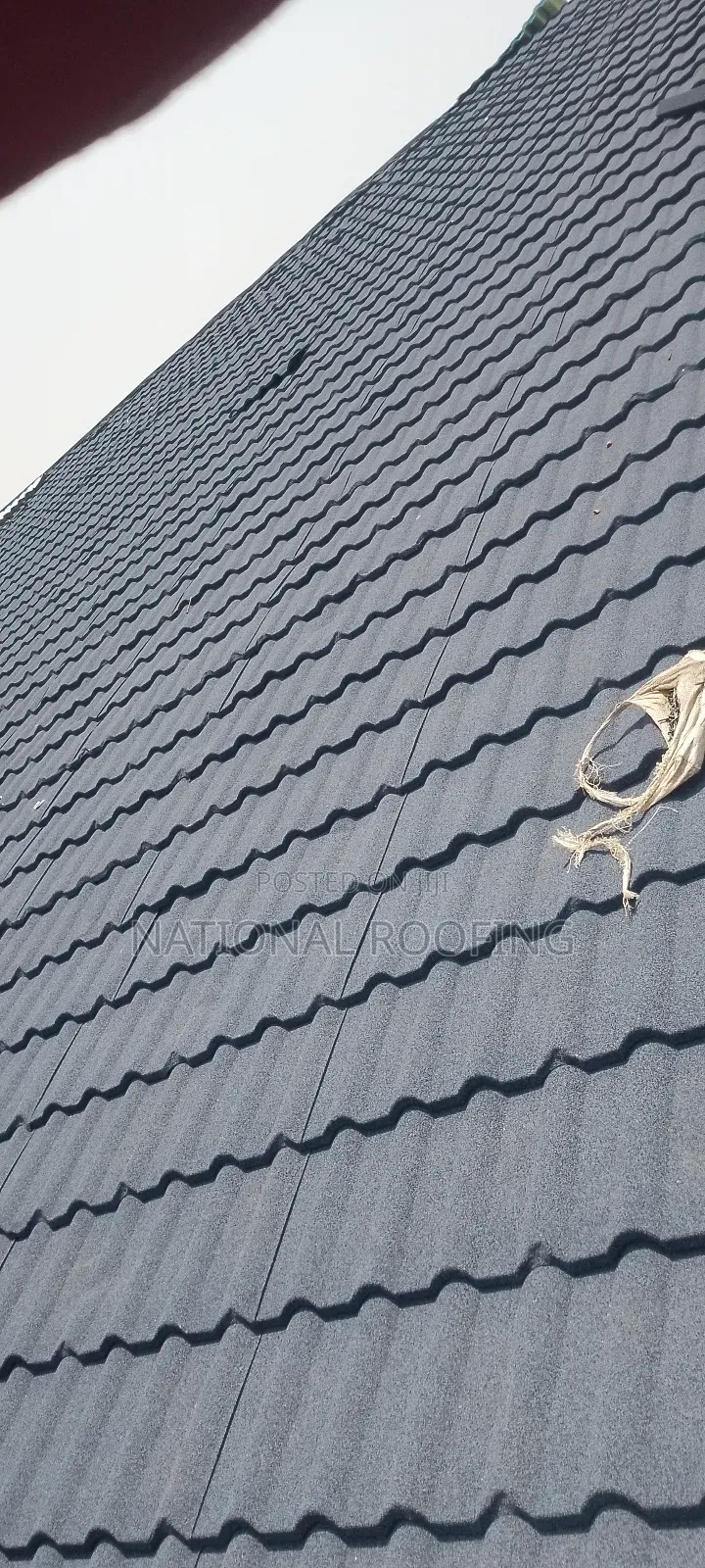 Active Blue Roman Stone Coated Roofing Sheet.
