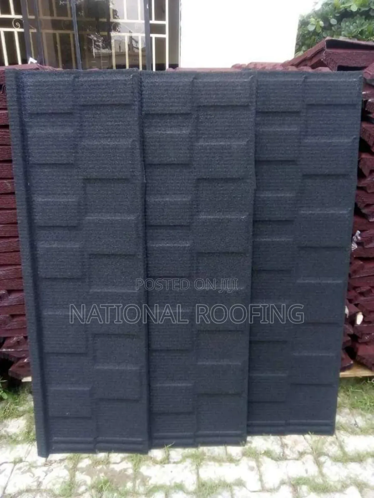 Black Stone Coated Roofing Sheet.
