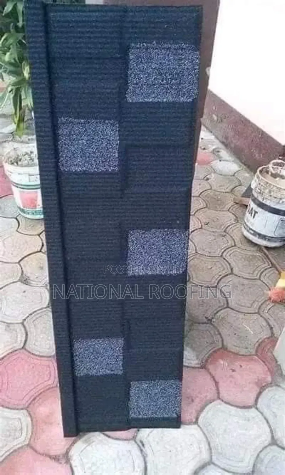 Black Stone Coated Roofing Sheet.