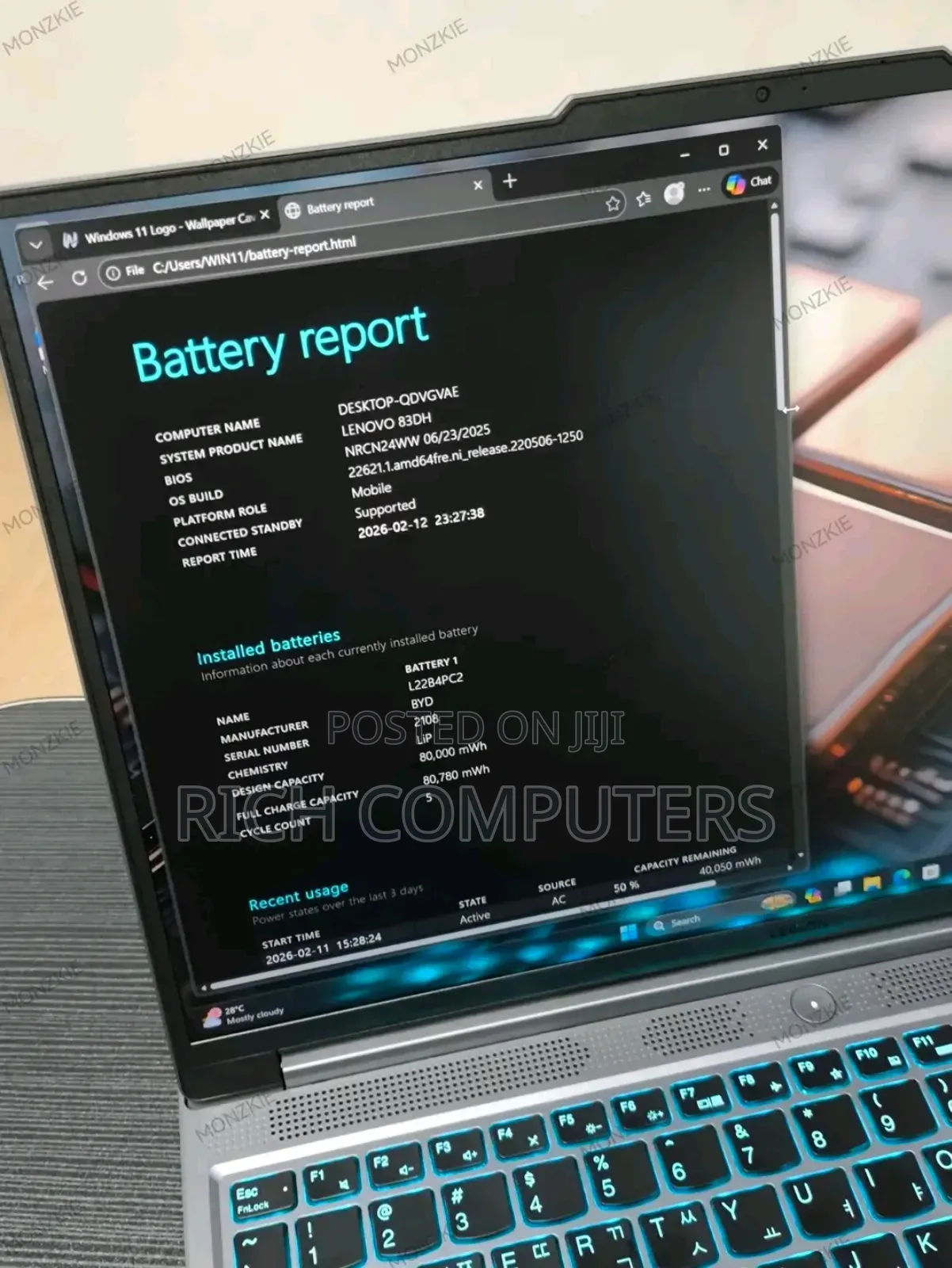 New Laptop Lenovo 500e 16GB AMD Ryzen 7 SSD 1T