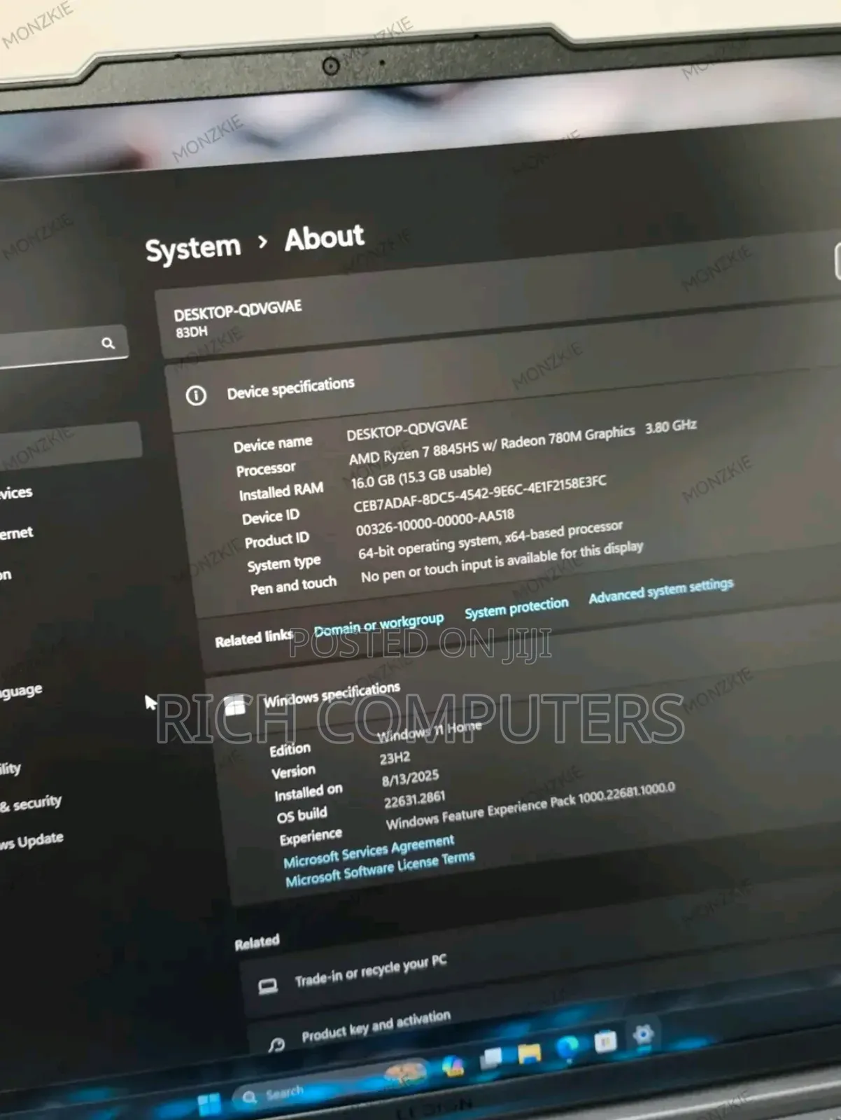 New Laptop Lenovo 500e 16GB AMD Ryzen 7 SSD 1T