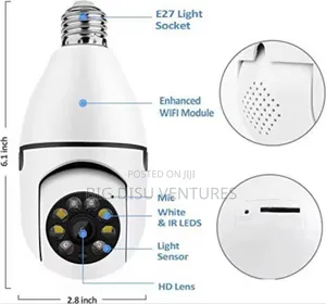 Wifi Panorama CCTV Bulb Camera