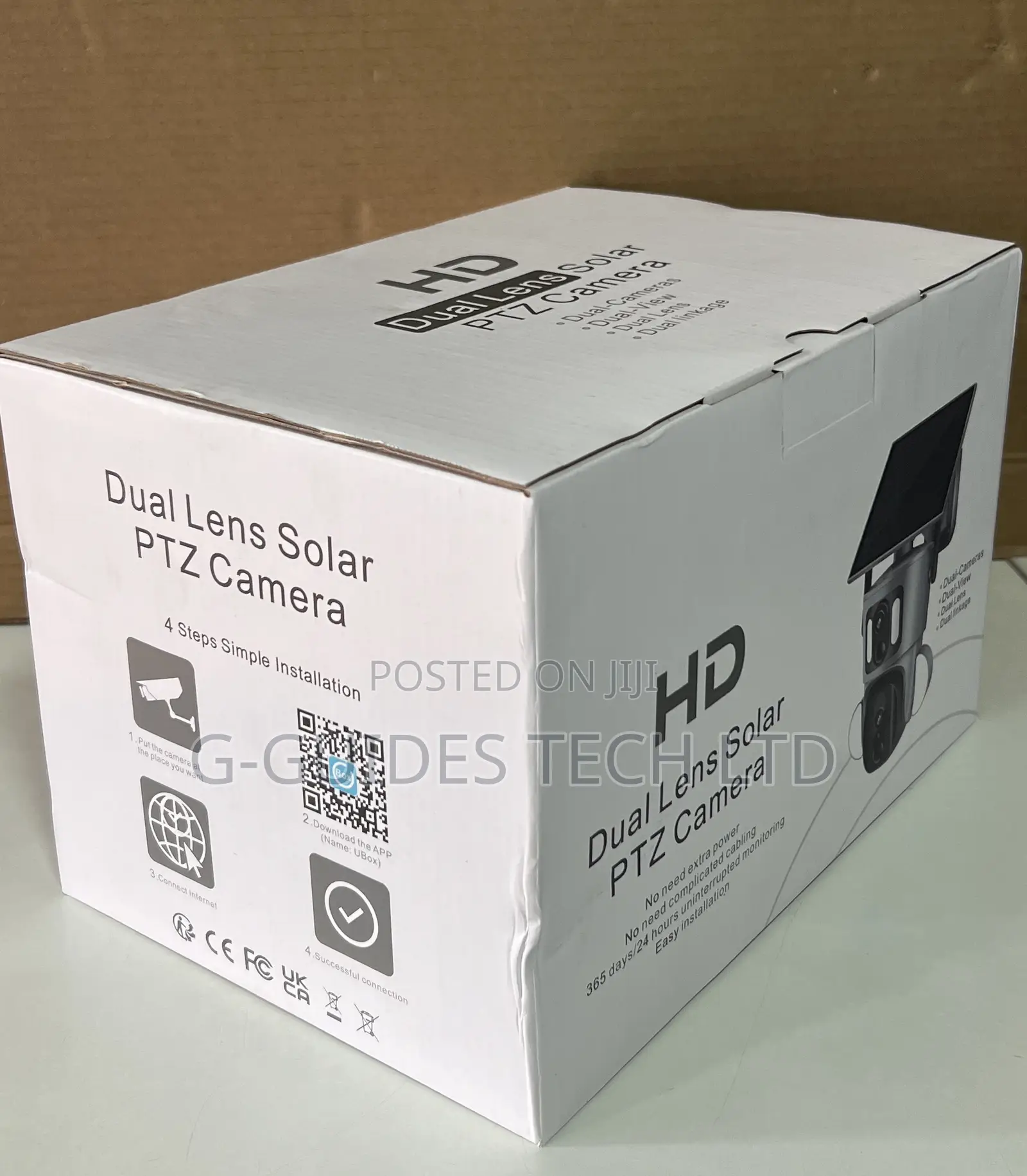 Hd 4g Dual Lens Solar PTZ Camera 6mp Ubox