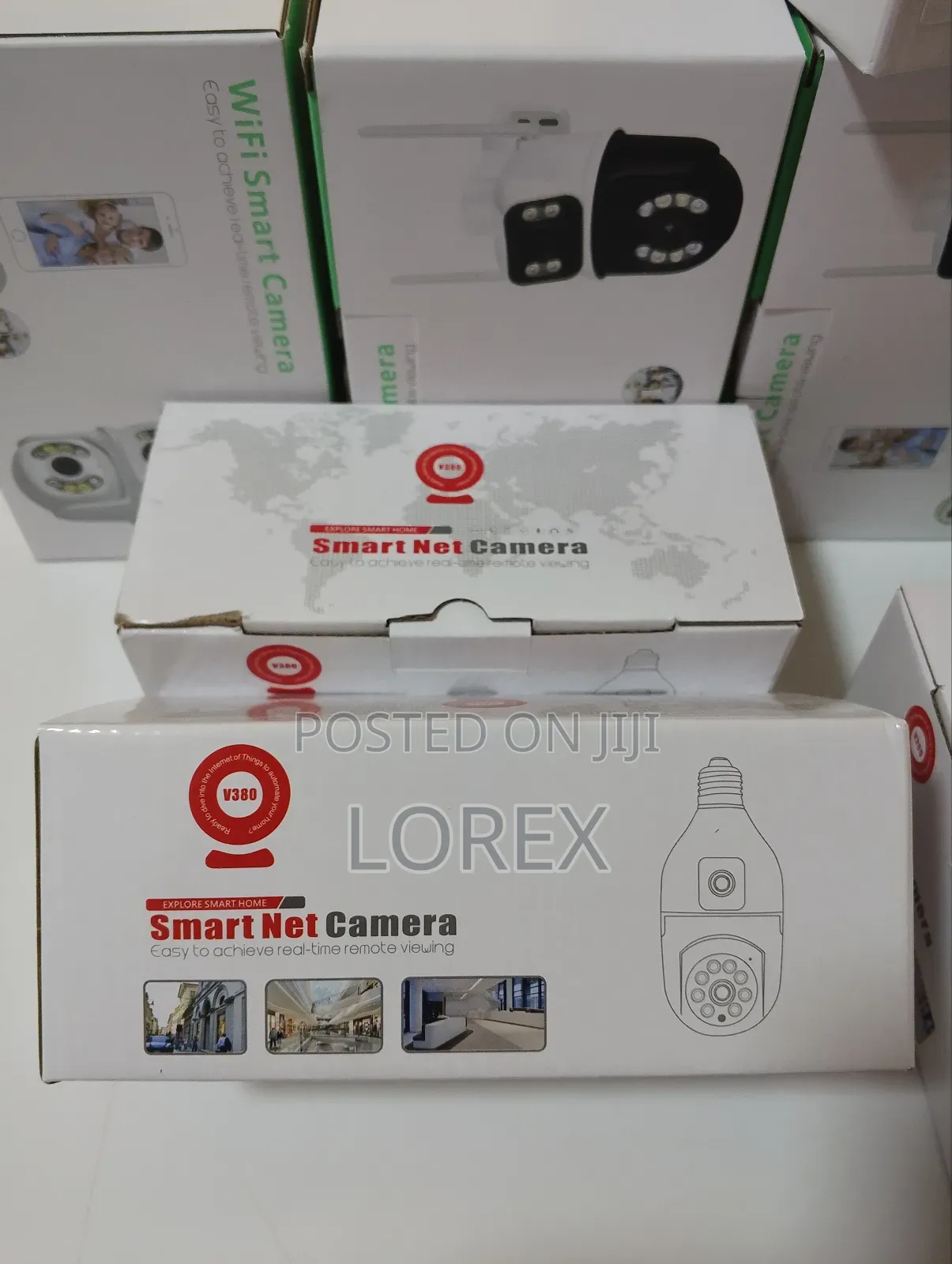 Wifi Bulb Camera Dual Lens V380 Pro App (Motion Detector)