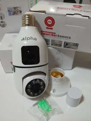 Wifi Bulb Camera Dual Lens V380 Pro App (Motion Detector)