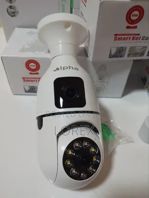 Wifi Bulb Camera Dual Lens V380 Pro App (Motion Detector)