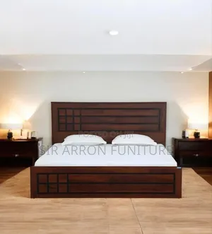 Modern Queen Size Bed Made With Laminated Board