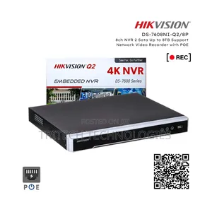 Hikvision Ds-7608ni-Q2/8p 8ch Poe NVR
