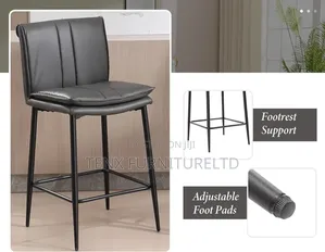 Counter Bar Stool (Single) Grey