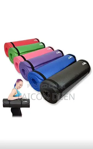 Strong Grip , Soft Touch ;Extra Thick Exercise Mats+ Free Bag/Carrier