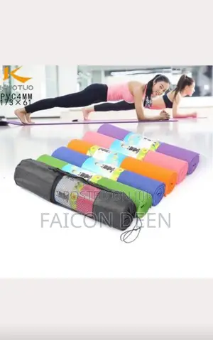 Train Smart With Thick Cushioned Exercise Gym Mats + Free Bag /Carrier