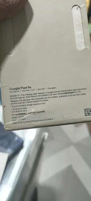 New Google Pixel 9a 256 GB White