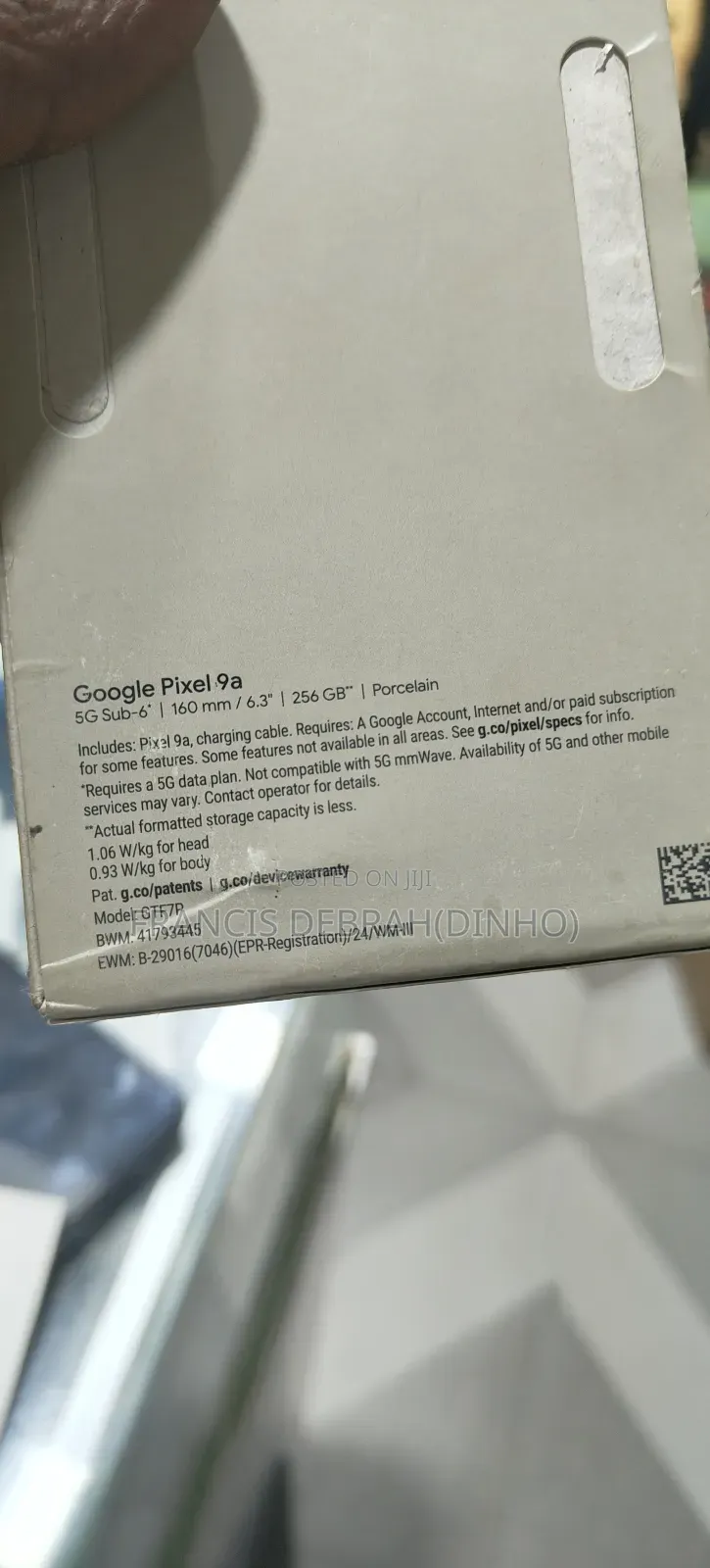 New Google Pixel 9a 256 GB White