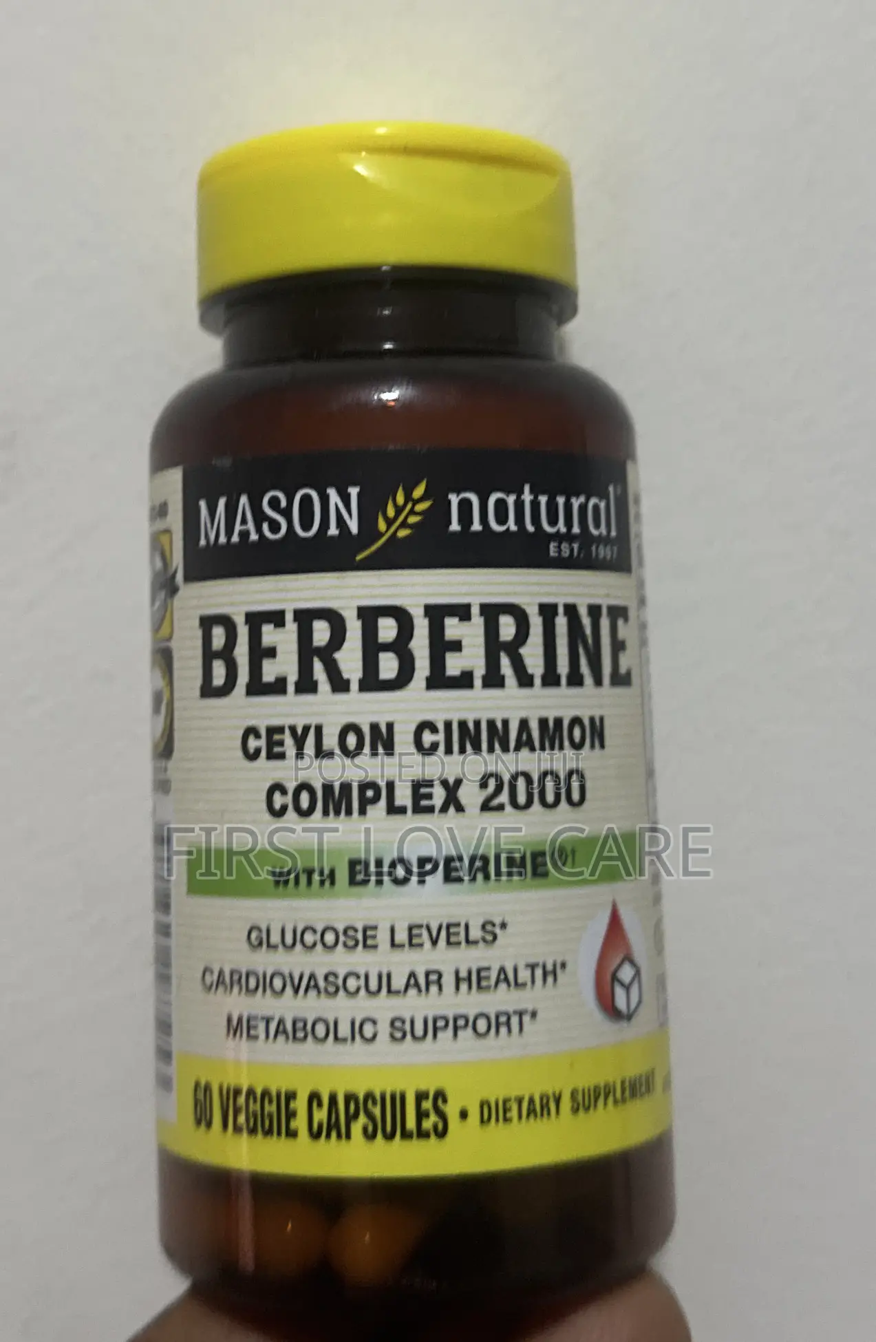 Mason Natural Berberine Ceylon Cinnamon Complex 2000