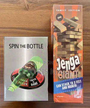 Jenga and Spin the Bottle Game