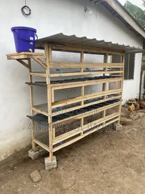 9 Rooms Wooden Rabbit Cage