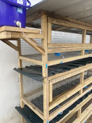 9 Rooms Wooden Rabbit Cage
